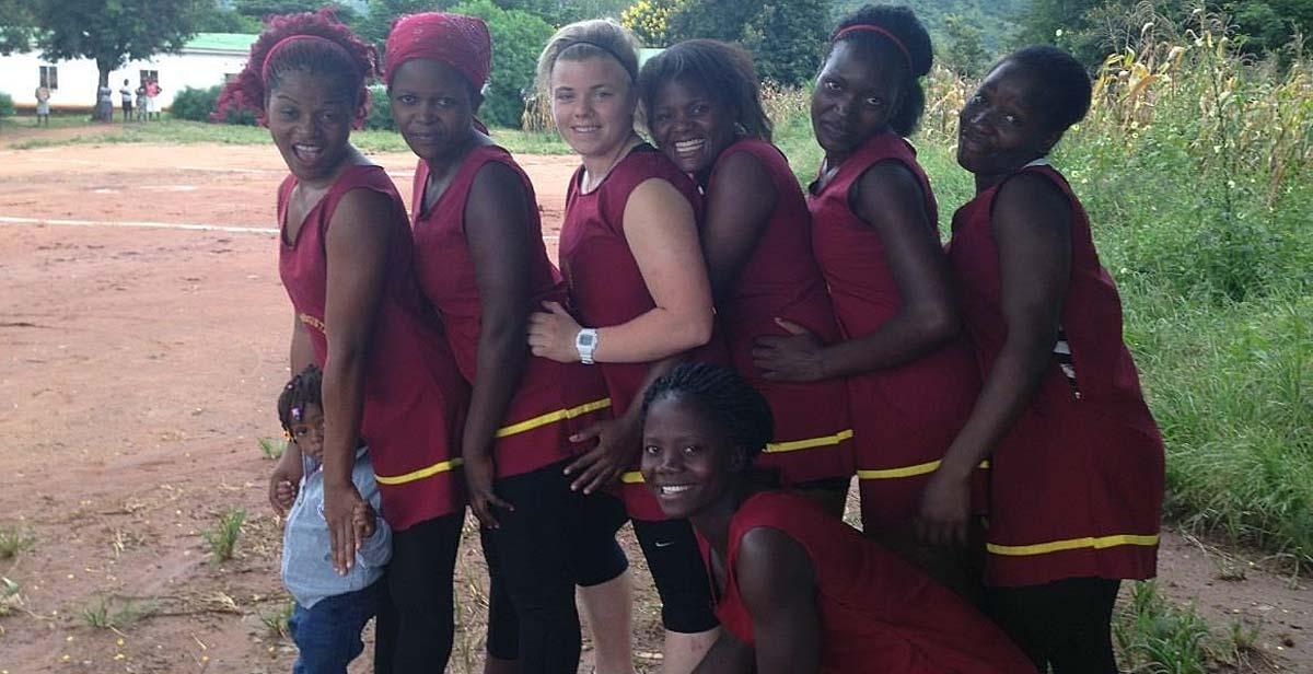 Freya and the netball team