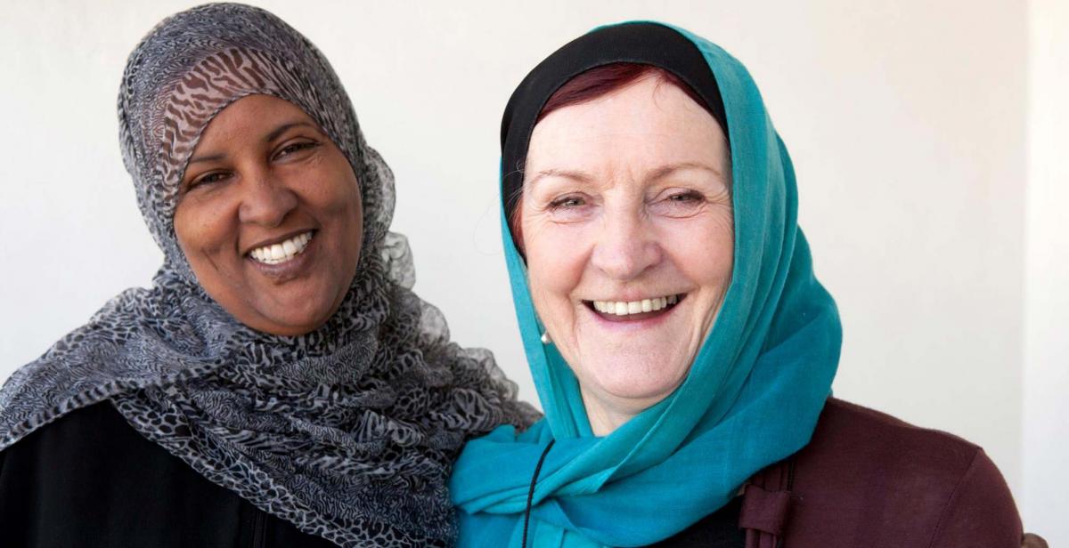 Former development worker Joanna McMinn with colleagues from Nagaad (a network of women’s organisations in Somaliland). © Kate Stanworth/Progressio