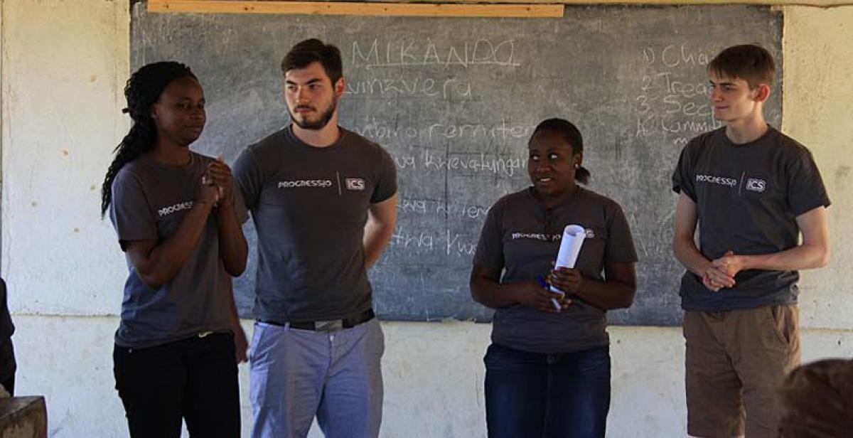 Samantha, Shaun, Tinashe and Frank delivering part of the Marketing session