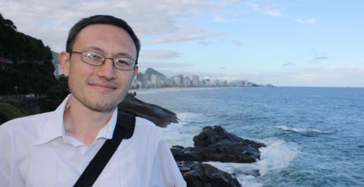 Derek in Rio de Janeiro, in June 2012, attending the Rio+20 United Nations Conference on Sustainable Development.