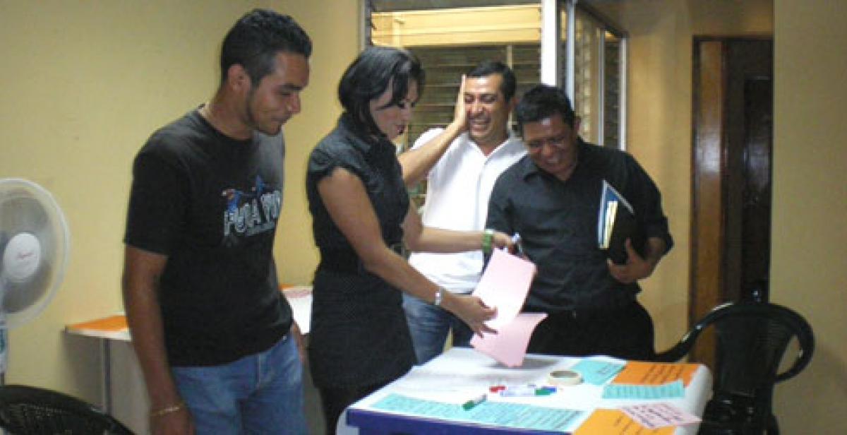 Participants on a gender workshop on HIV