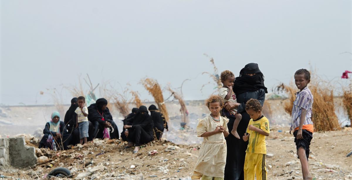 One of Progressio&amp;#039;s Women Champions and her children, Progressio had to suspend the Women&amp;#039;s Champion project due to the conflict