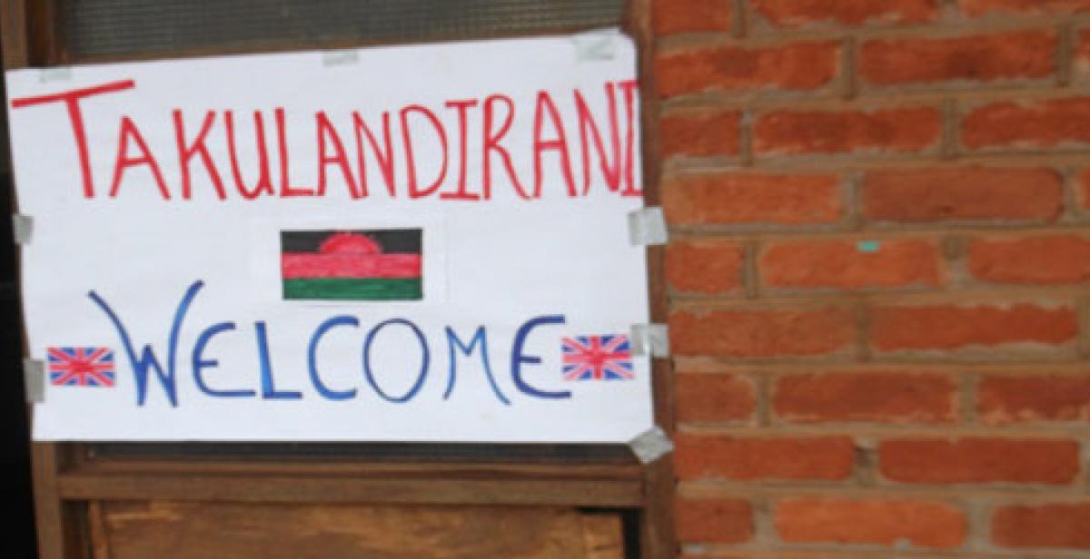 Welcome sign