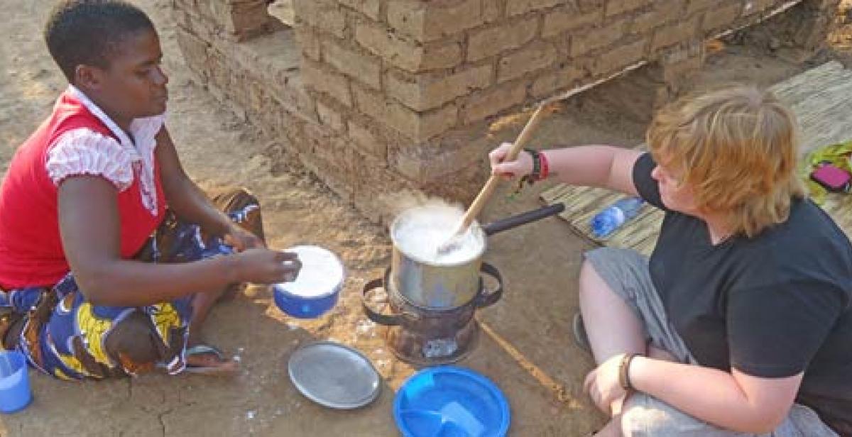 Cooking nsima
