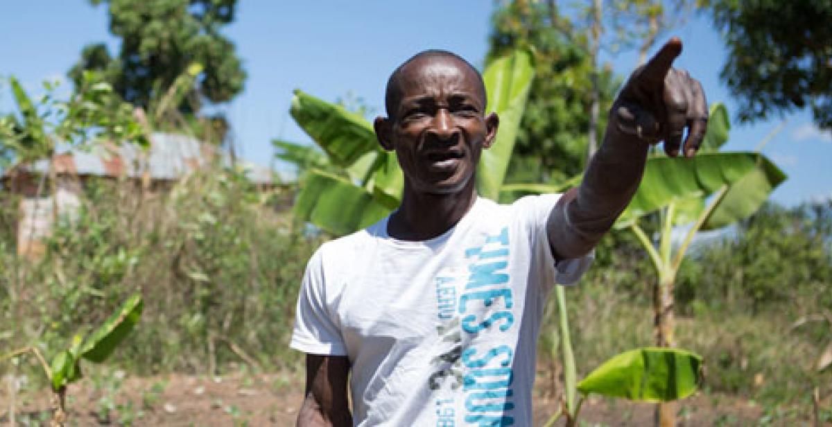 Elismar, a farmer in Lamine