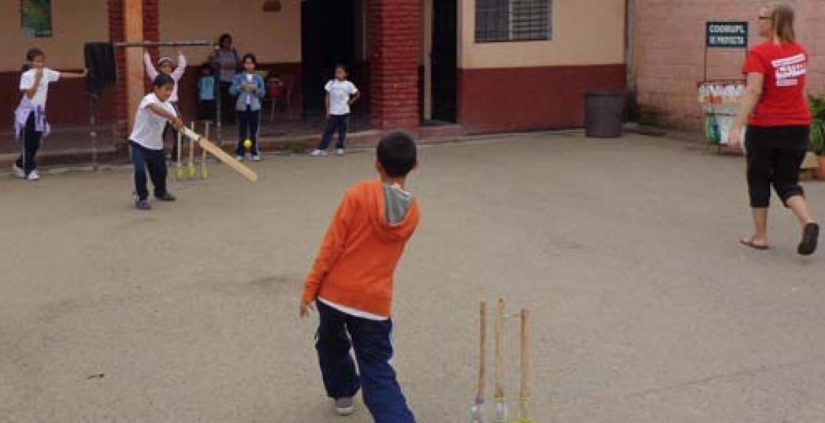 Kids in playing