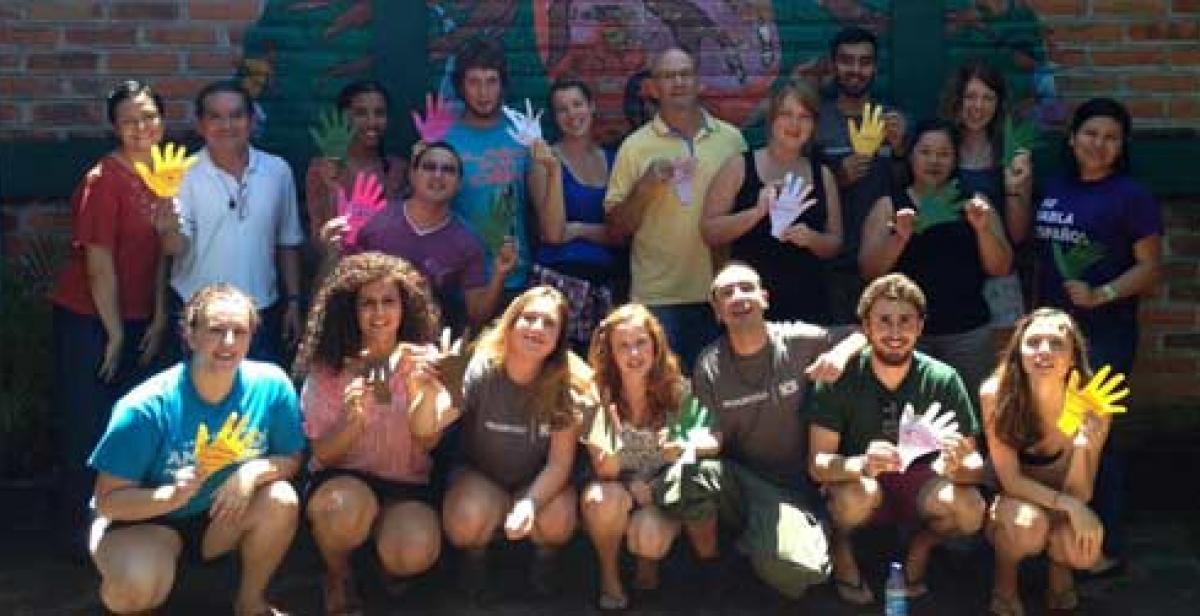 Volunteers at the language school in El Salvador