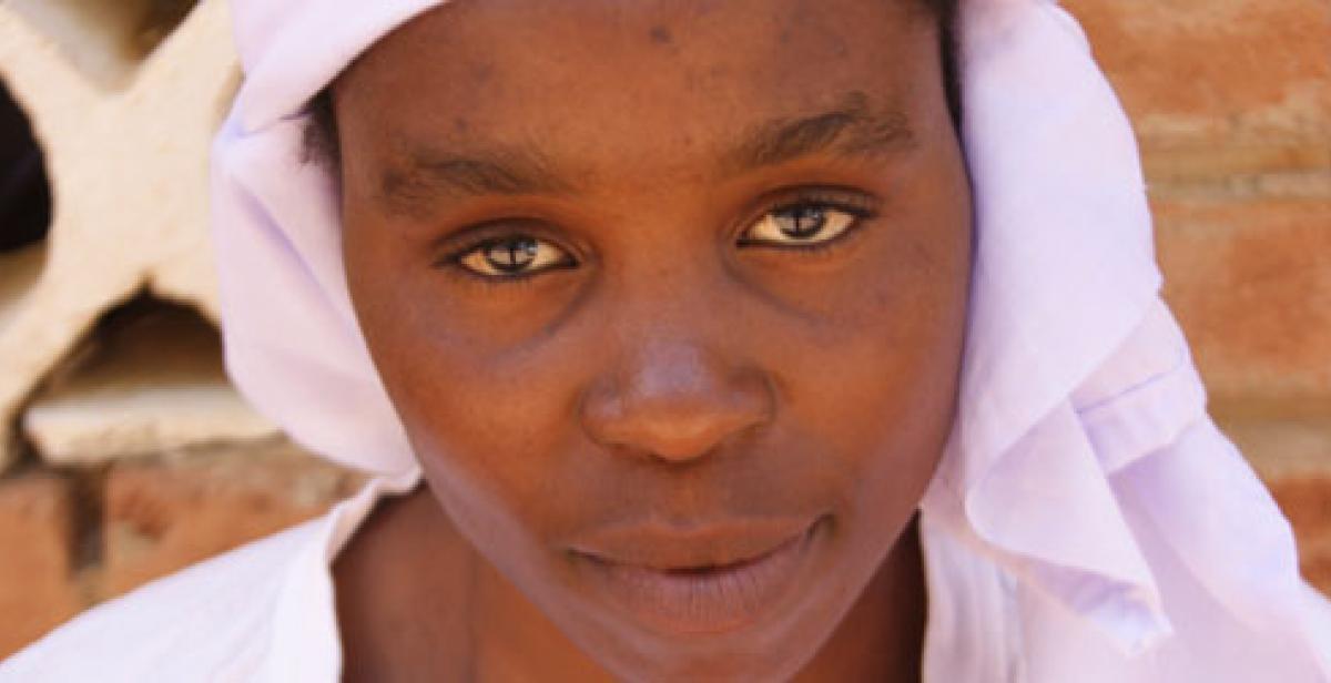 Shupe a young woman in Malawi