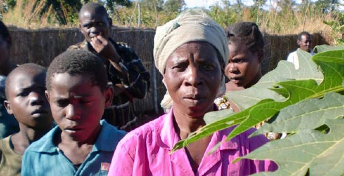 A woman and children in Malawi