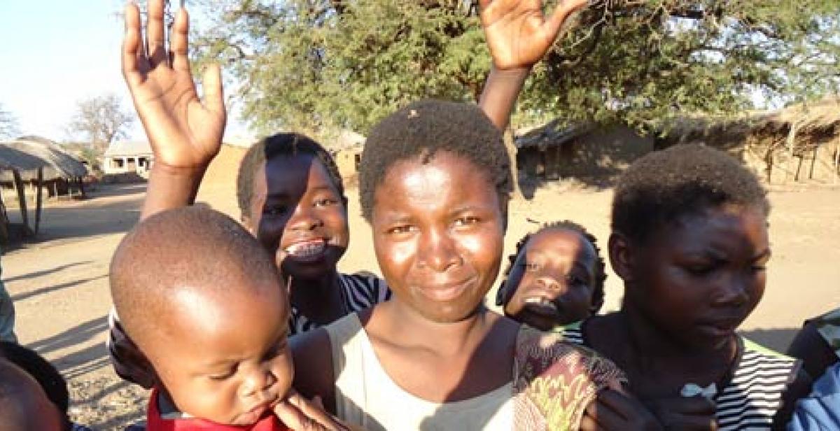Women and children in Malawi