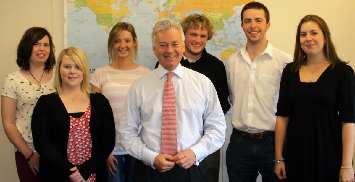 ICS volunteers meet International Development Minister Alan Duncan