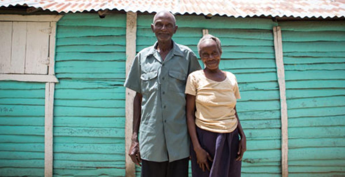 Placide and Marie-Jocelyne in Lamine Haiti