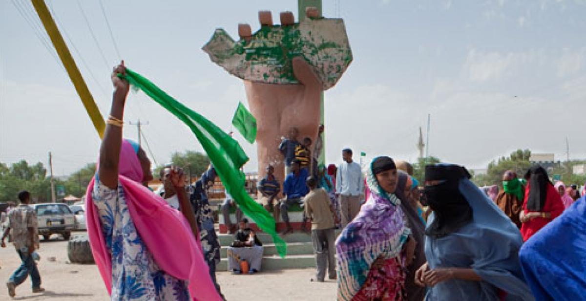Women campaiging during Somaliland elections