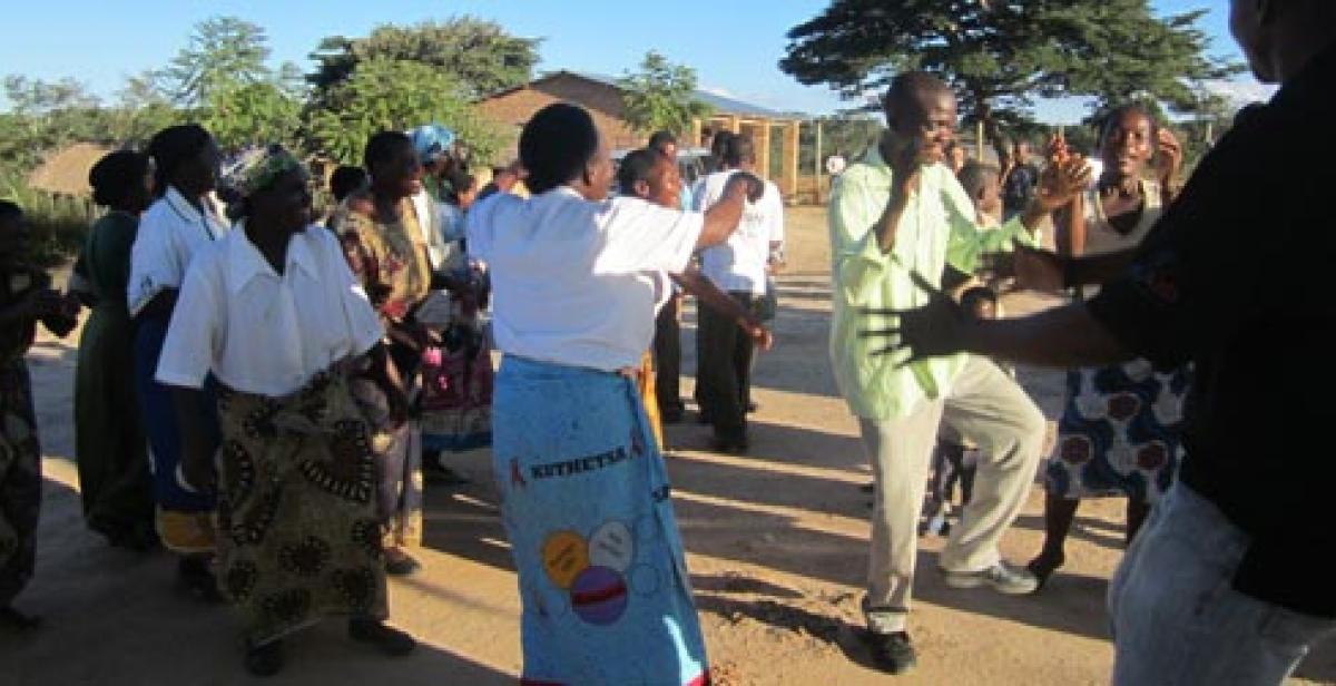 People dancing in Malawi