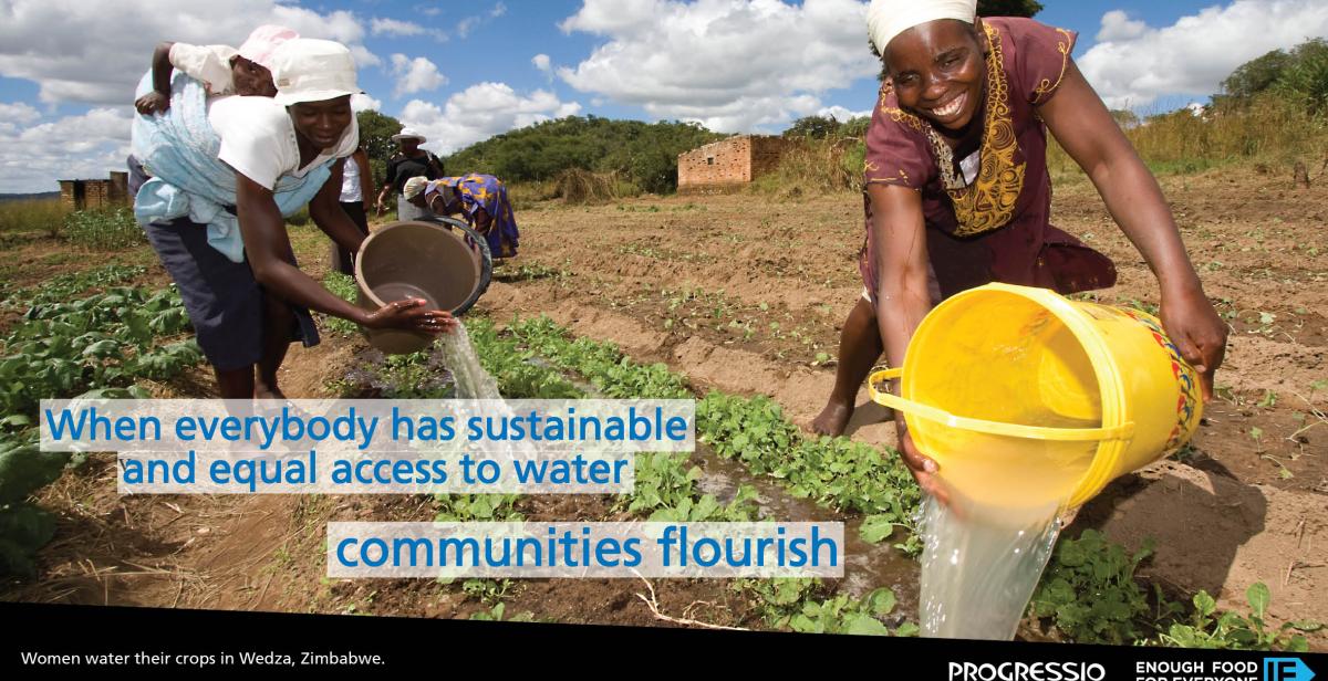 When everyone has access to water communities can flourish