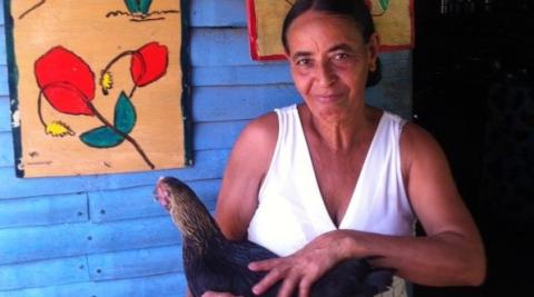 Altagracia Ramona Franco, leader and member of the Mother Club &quot;Union y Esfuerzo&quot; in the Villa Esperanza community