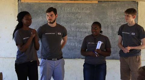 Samantha, Shaun, Tinashe and Frank delivering part of the Marketing session