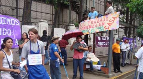 John Bayron on Labour Day March 2010