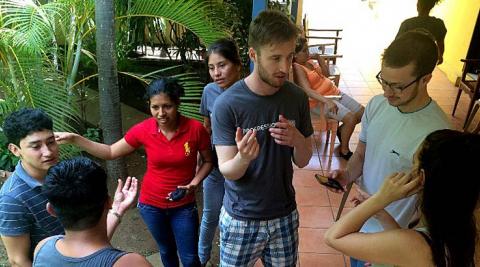 Group activity in Nicaragua