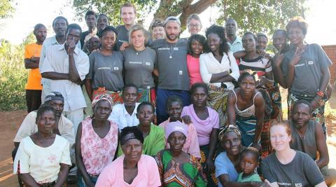 Team Nyenyezi with Wankhama community members