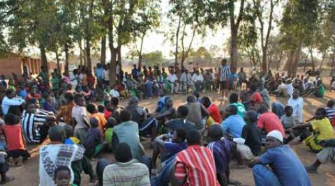 HIV awareness event attended by Progressio ICS volunteers in Malawi