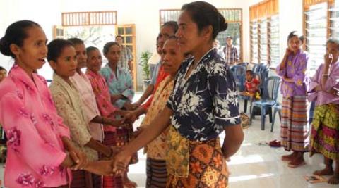 Women take part in workshops on economic empowerment in Oe-cusse, Timor-Leste.