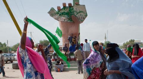 Women campaiging during Somaliland elections