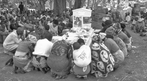 Tombstone unveiling at Dzoole village, Malawi